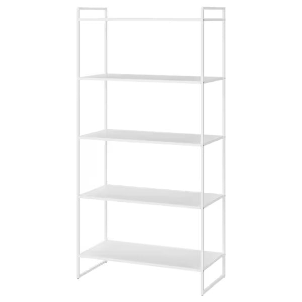Ikea JONAXEL Shelf Unit, 80x38x160 cm, White - Modular Living