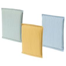 PEPPRIG Scrubbing pad, green blue/yellow (3 pack)