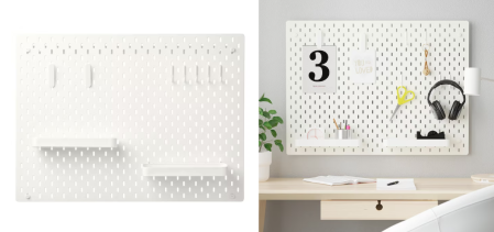 Ikea SKÅDIS Pegboard, 76x56 cm - Modular Living