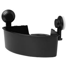 TISKEN Corner shelf with suction cup
