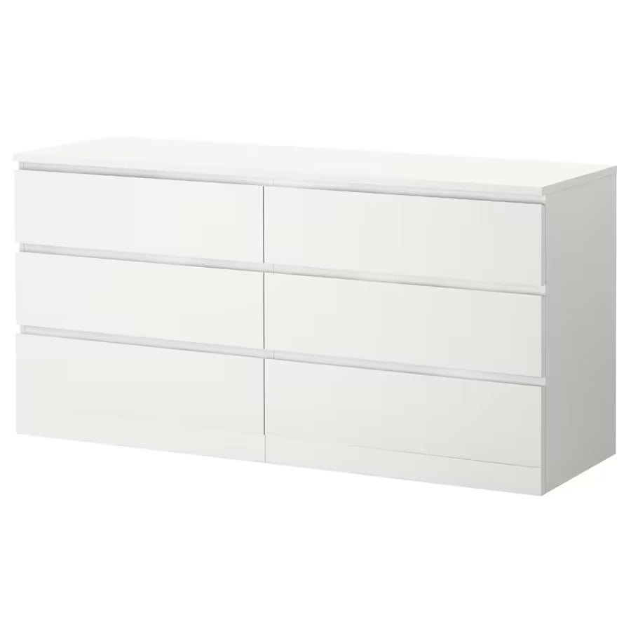 MALM chest of drawers (6) Low 160x78