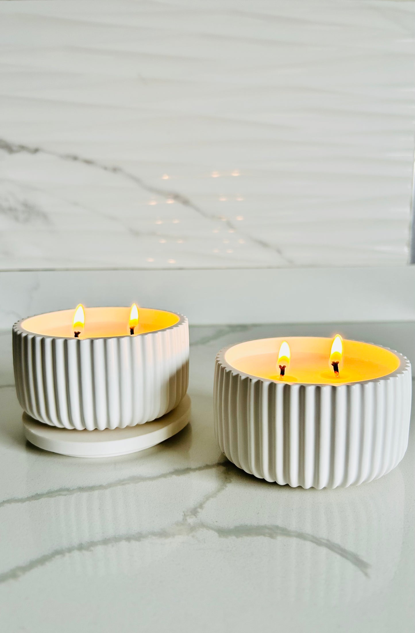 Ribbed Luxury Soy Scented Candles