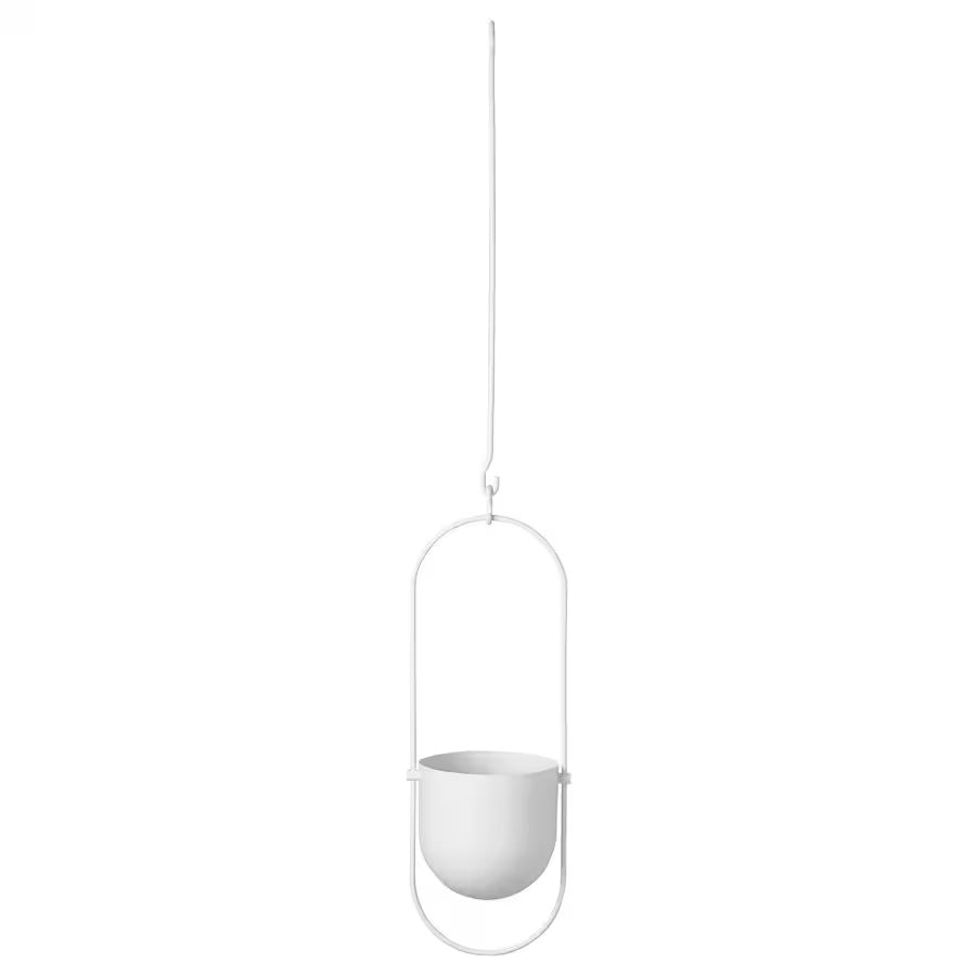 CHILISTRAN Hanging Planter, 12 cm, White, Indoor/Outdoor