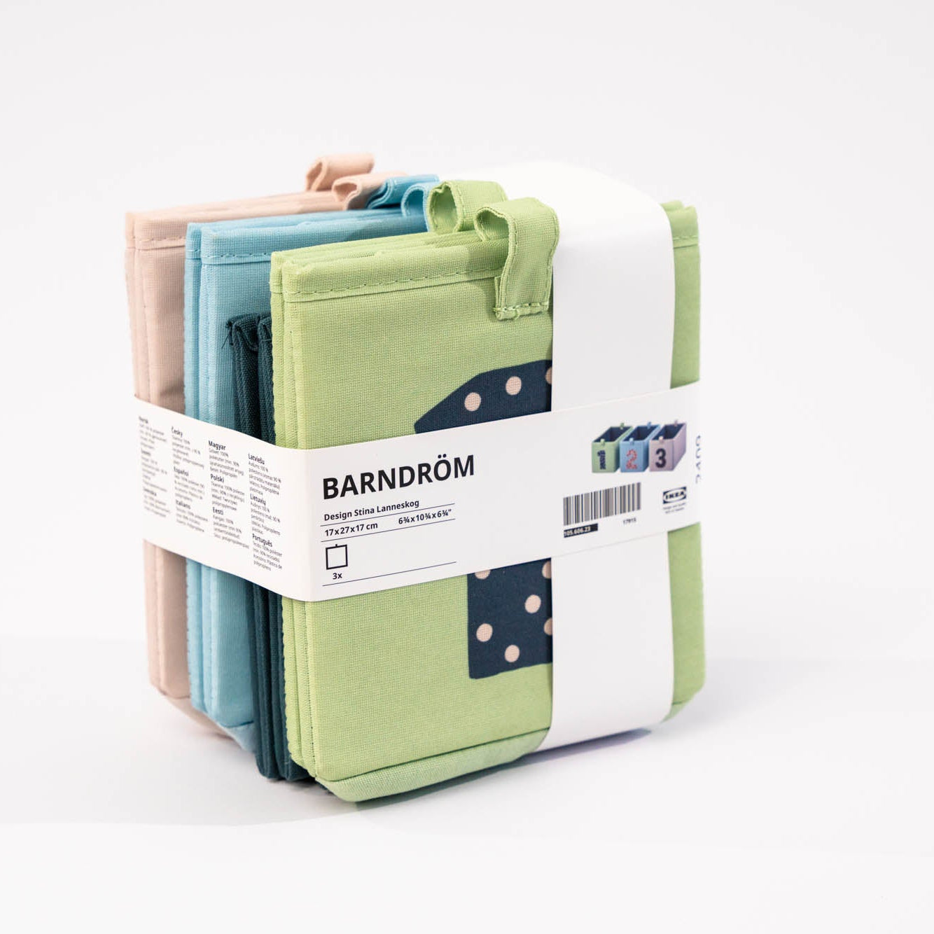 BARNDROM Box Set 17x27x17cm (3)