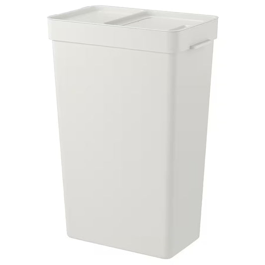 HALLBAR bin with lid 35L (light grey)