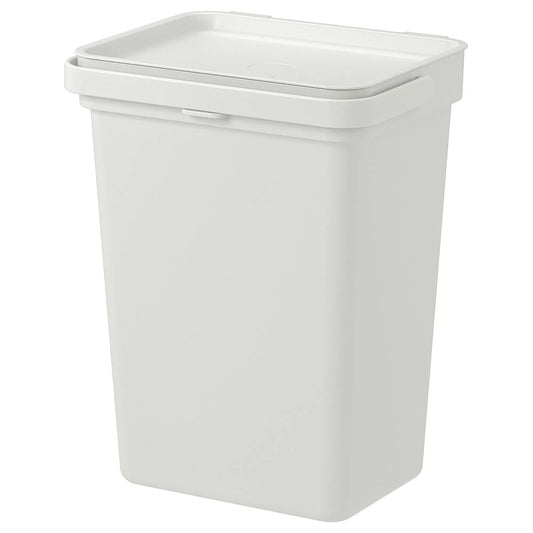 IKEA HÅLLBAR Bin with Lid, 10L, Light Grey - Modular Living