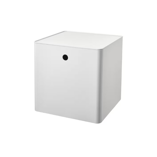 Ikea KUGGIS Storage Box with Lid, 32x32x32 cm, White - Modular Living