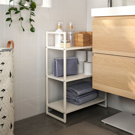 Ikea JONAXEL Shelving Unit, 25x51x70 cm, White - Modular Living