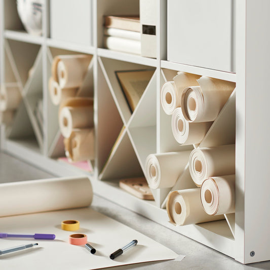Ikea KALLAX Insert with Compartments, White - Modular Living