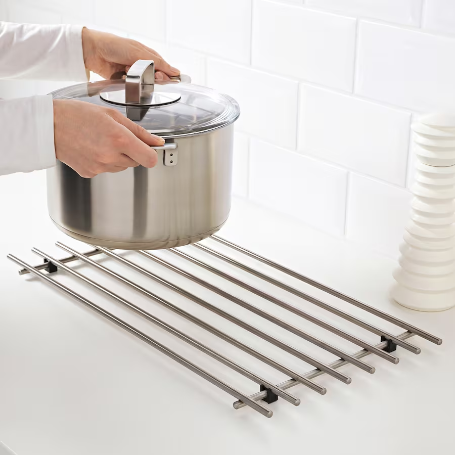 LAMPLIG trivet 50x28 stainless steel