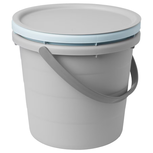 PEPPRIG Bucket Set with lid - grey/blue (3)