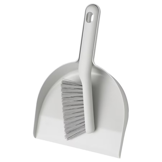 PEPPRIG dust pan/brush grey