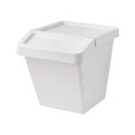 Ikea SORTERA Waste Sort Bin with Lid, 60L, White - Modular Living