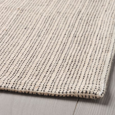 TIPHEDE rug flatwoven 120x180 natural/black