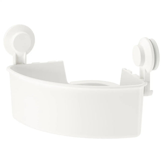 TISKEN Corner shelf with suction cup
