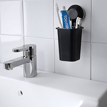 TISKEN Toothbrush holder with suction cup