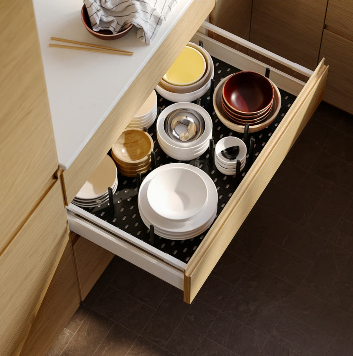 UPPDATERA pegboard drawer organiser 60