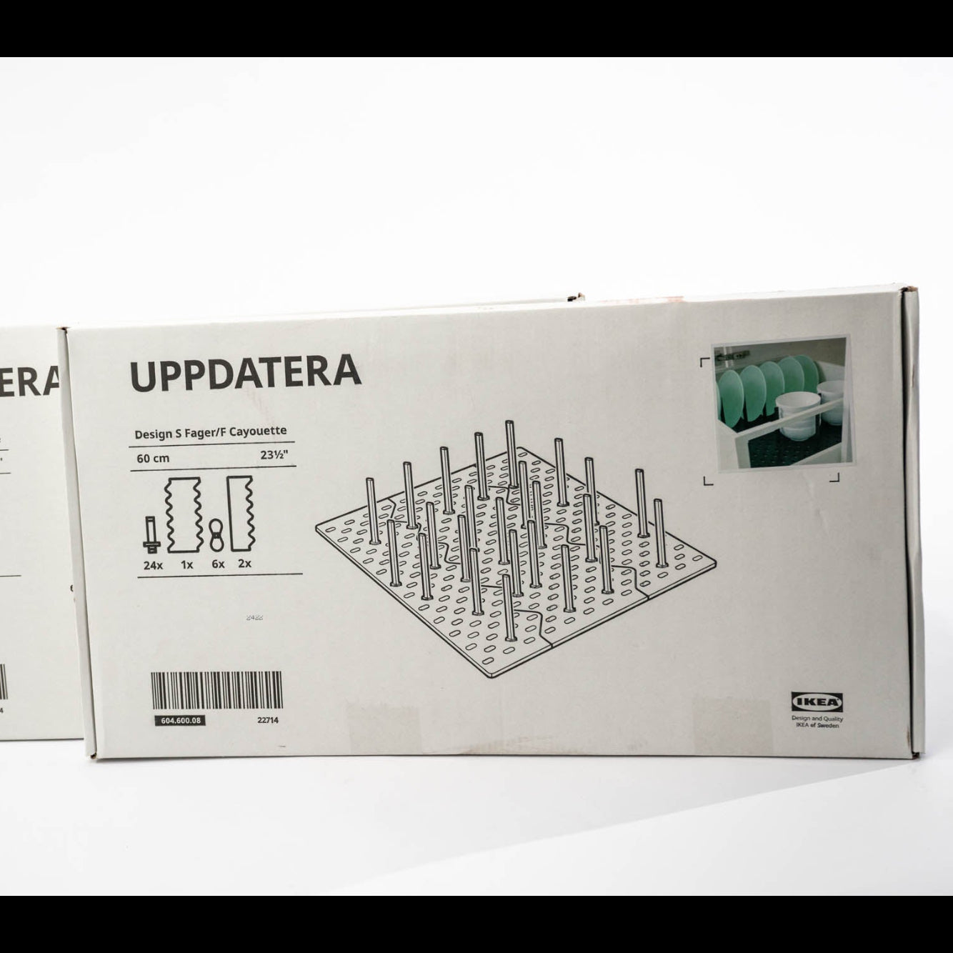 UPPDATERA pegboard drawer organiser 60