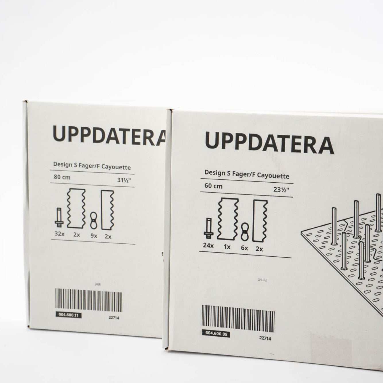UPPDATERA pegboard drawer organiser 80